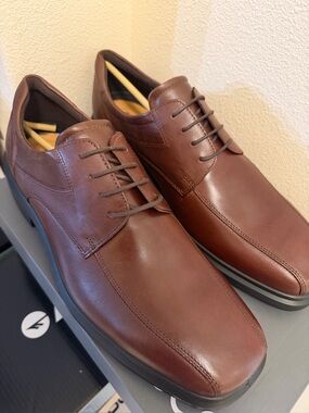 ECCO Helsinki 2 Men's Leather Derby Dress Shoes | Mink Brown size 12-12.5 (US)